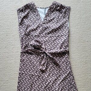 NWOT Geometric Patterned Belted Dress Sz Small